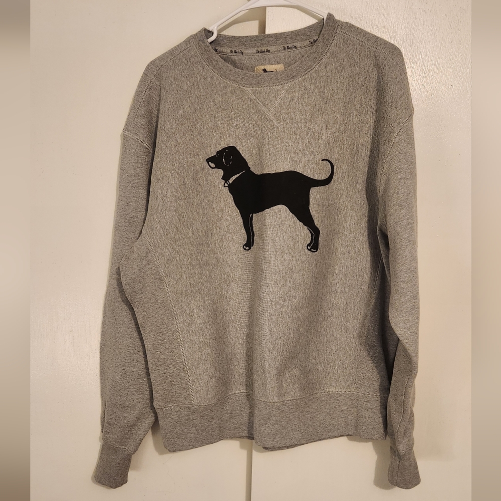 Grey BLACK DOG Crewneck Sweatshirt